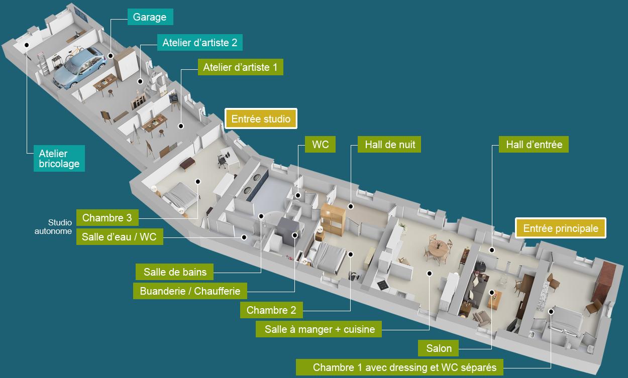 Plan Maison principale